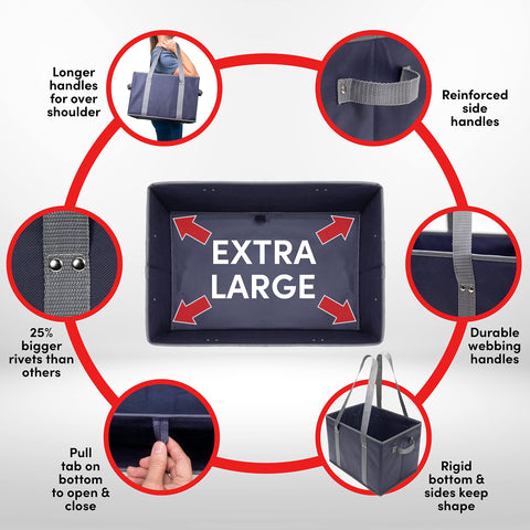 BAG-THAT heavy-duty handles with reinforced rivets endure daily use