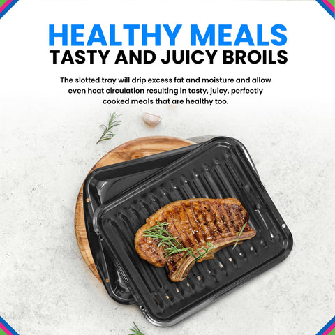Bagean broiler pan is dishwasher safe for quick cleanup after cooking.
