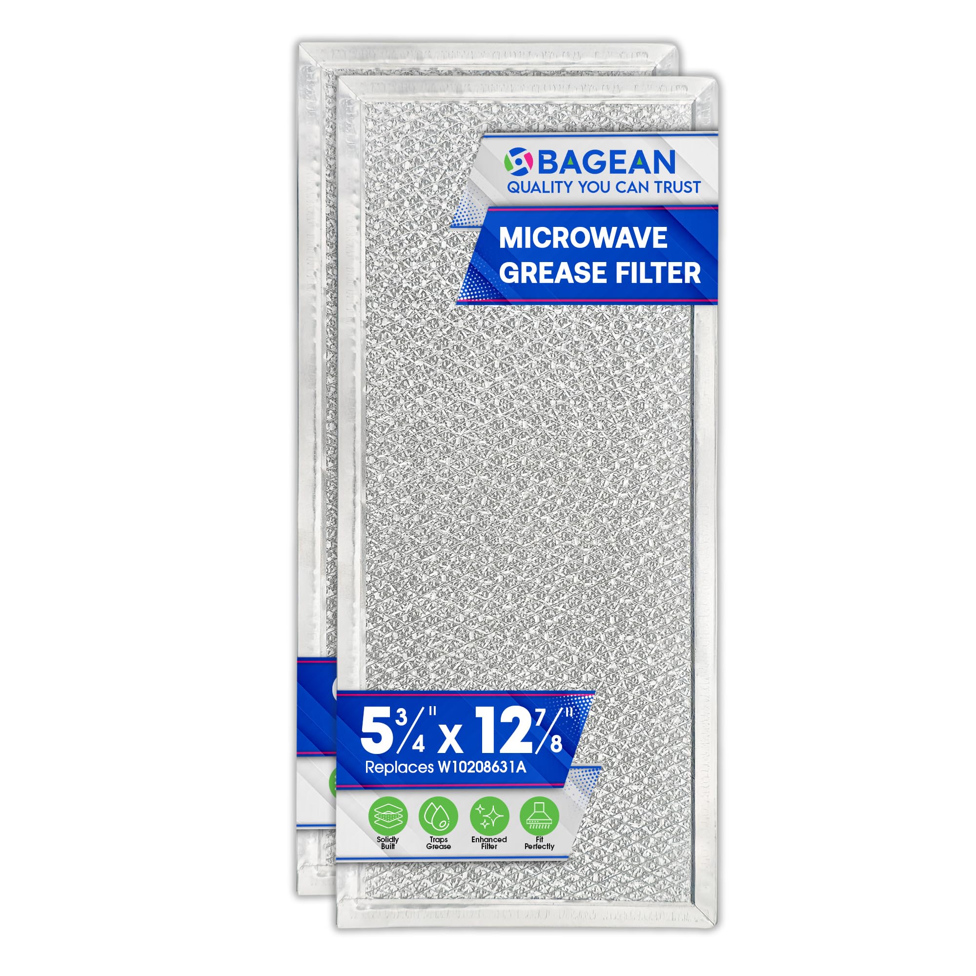 Bagean microwave filter with aluminum mesh traps grease to keep kitchen air cleaner