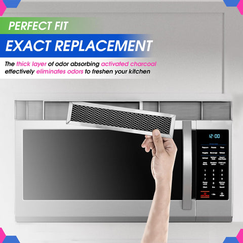 Bagean microwave vent filter, durable design, fits GE and Frigidaire models.