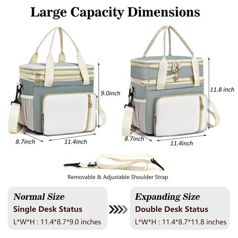 BAGNN mesh inner pocket for utensils and cutlery organization.