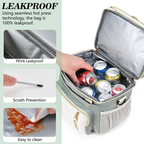 BAGNN water-resistant exterior protects against spills and stains.