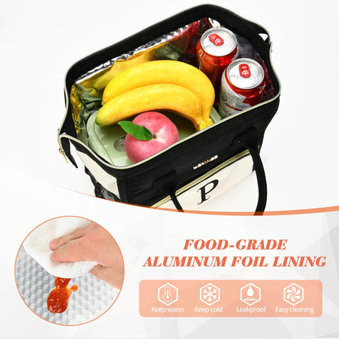 BAGNN lunch bag durable hardware with reinforced handle.