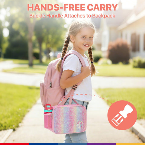 Bagseri 180-degree opening makes packing and mealtimes easier for little hands.