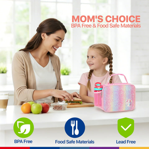 Bagseri interior mesh pocket fits utensils or ice packs for flexible meal setups.