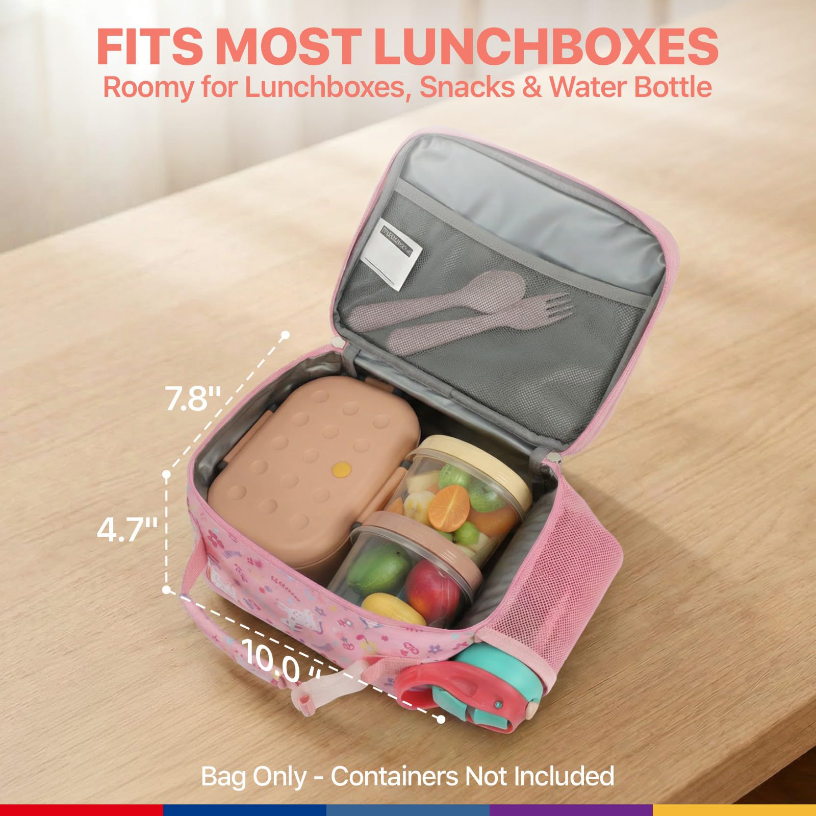 Bagseri insulated lunch bag maintains freshness with dual-layer insulation for tasty midday meals.