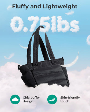BAGSMART lightweight design with detachable shoulder strap for easy carrying.