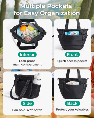 BAGSMART insulation closeup highlights long-lasting hot or cold meal retention.