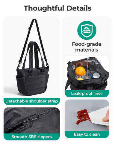 BAGSMART water-resistant exterior and leakproof lining protect belongings.