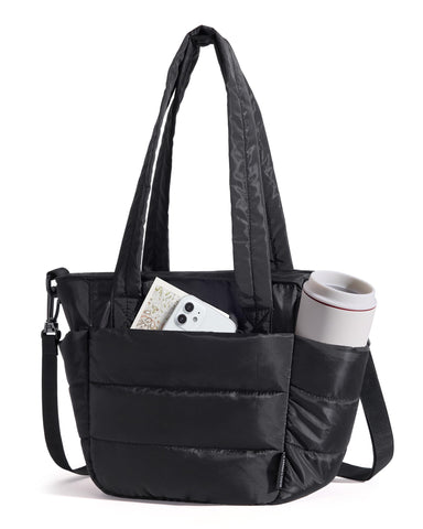 BAGSMART lunch bag women's insulated tote top view showing spacious main compartment for meals and freshness on the go