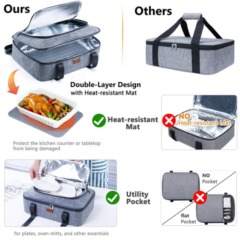 BAGSPRITE fits 9x13 casserole dishes for versatile serving