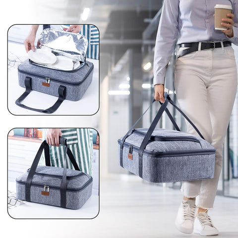 BAGSPRITE insulated compartments support hot or cold transport