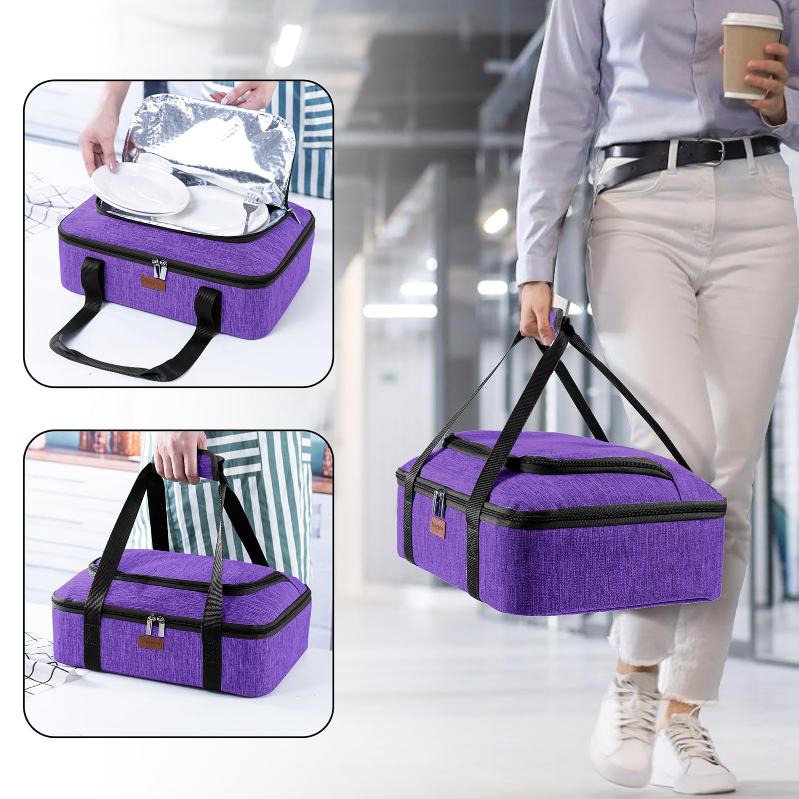 BAGSPRITE versatile carrier for picnics, potlucks, office lunches, or tailgates.