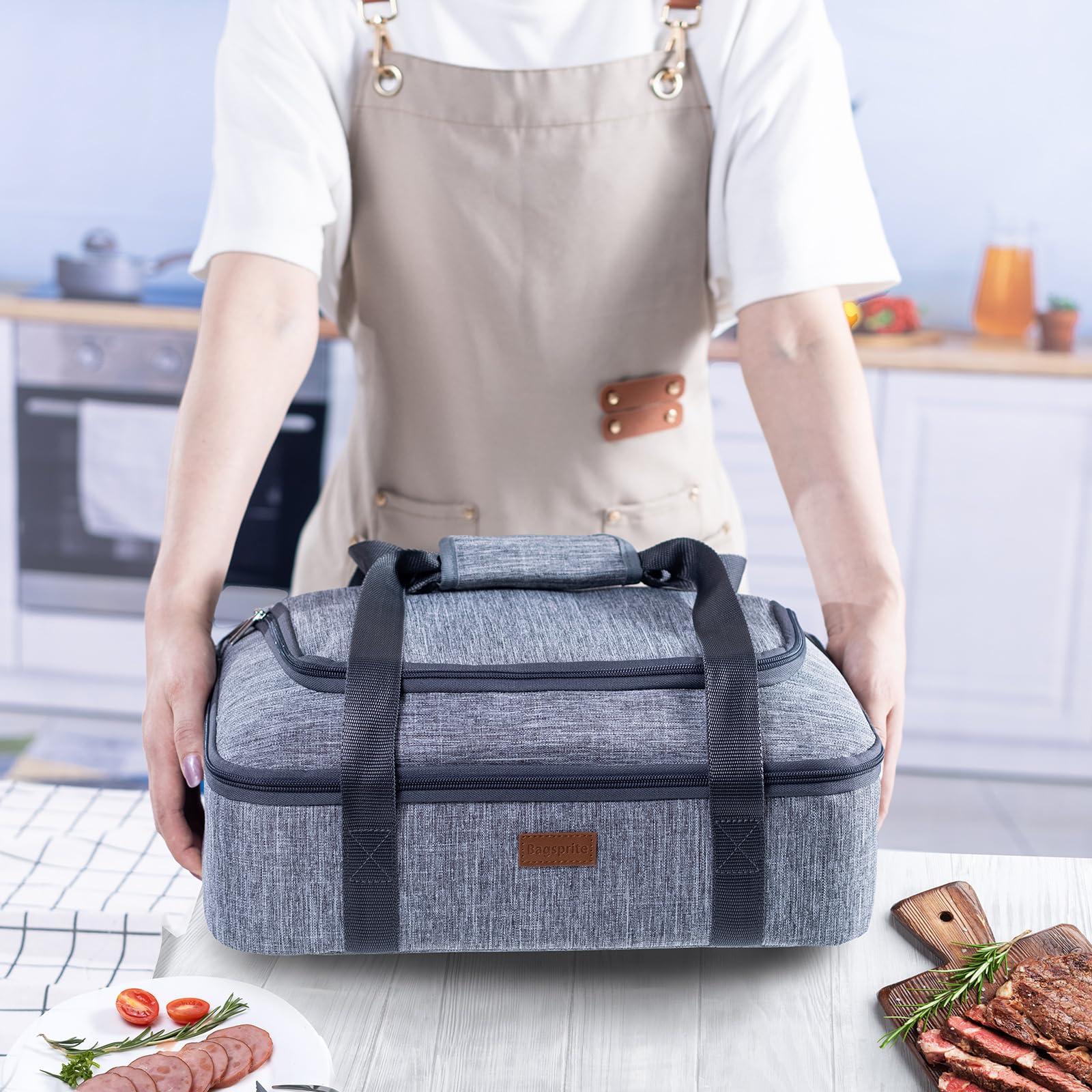 BAGSPRITE picnic-ready carrier supports potlucks and outings