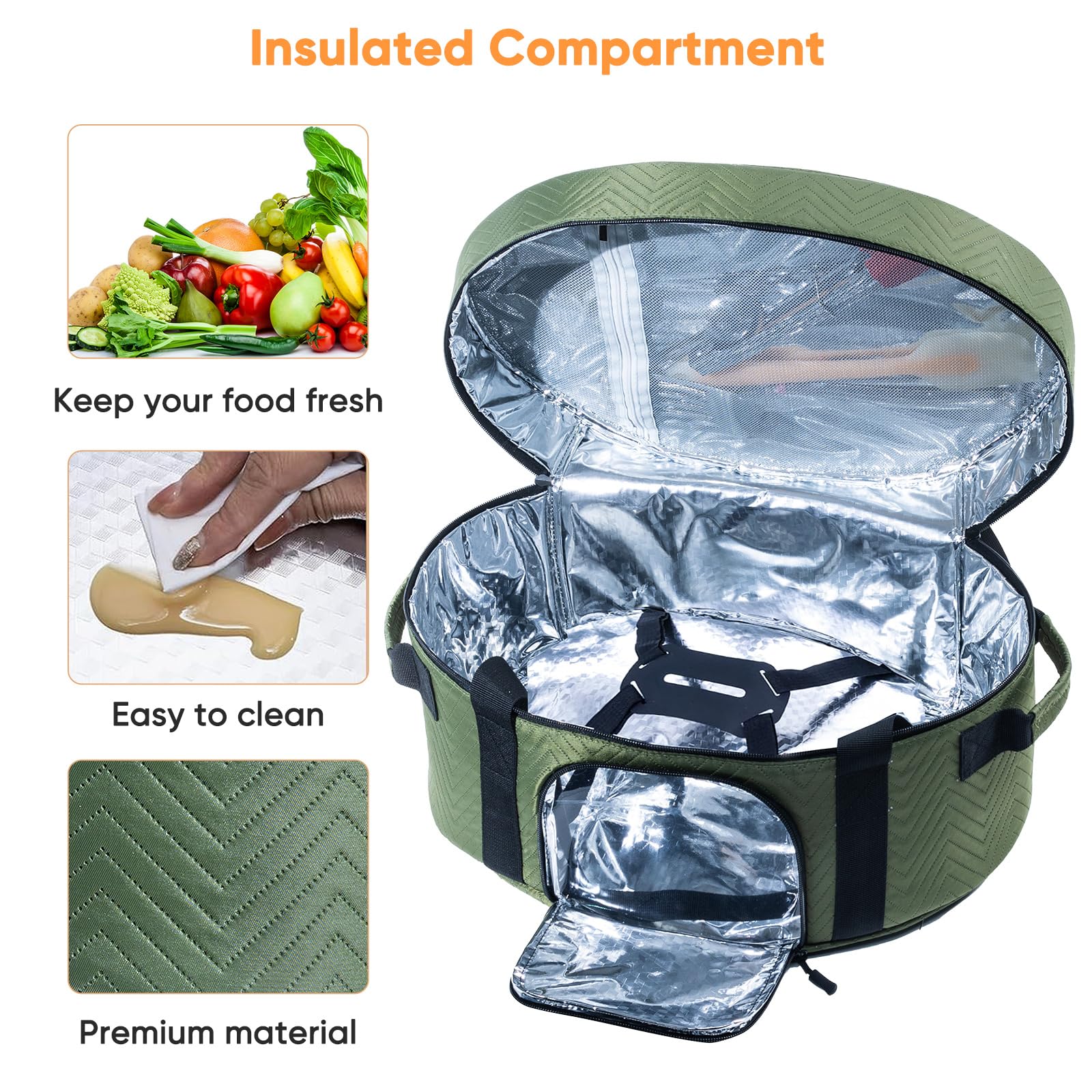 BAGSPRITE compatible with Hamilton Beach and Crock-Pot 6-8 qt models