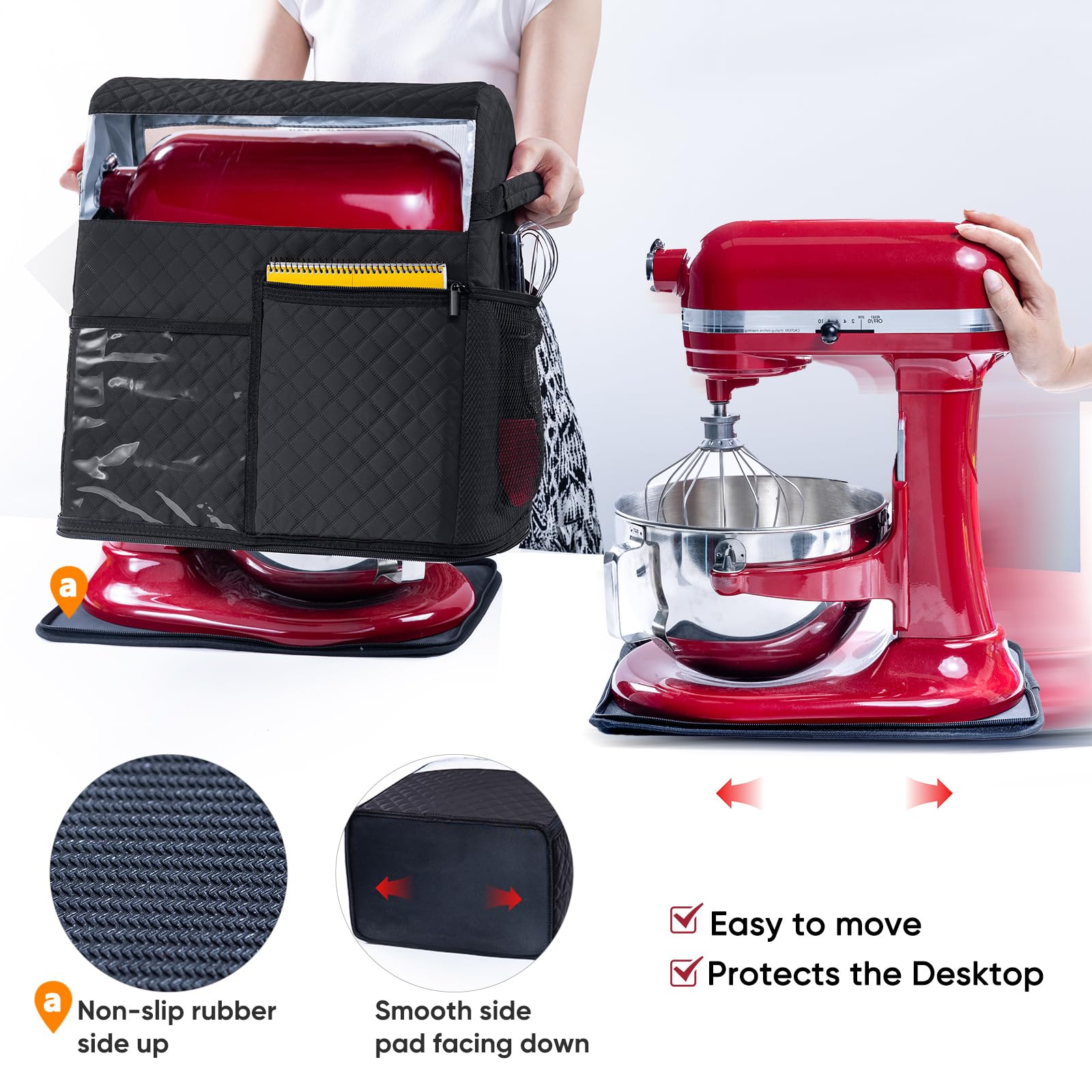 BAGSPRITE encases the entire mixer to shield against dust and ants.