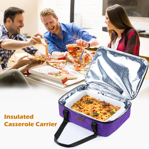 BAGSPRITE insulated carrier supports hot meals and chilled desserts.
