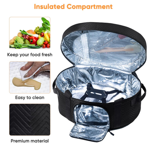 BAGSPRITE bag design with two-way zippers and dual handles for easy carrying.