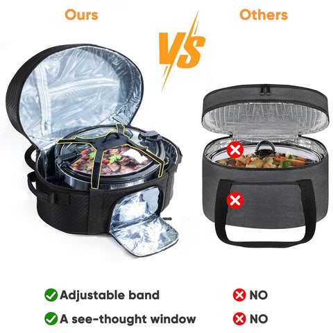 BAGSPRITE compatible with 6-8 qt Crockpots and Hamilton Beach models.