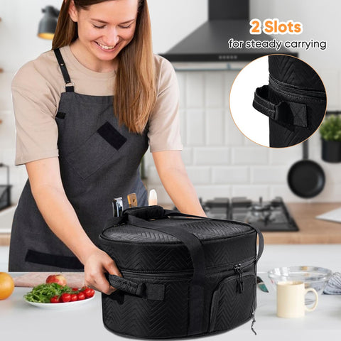 BAGSPRITE bag features inner top and back pockets for accessories.