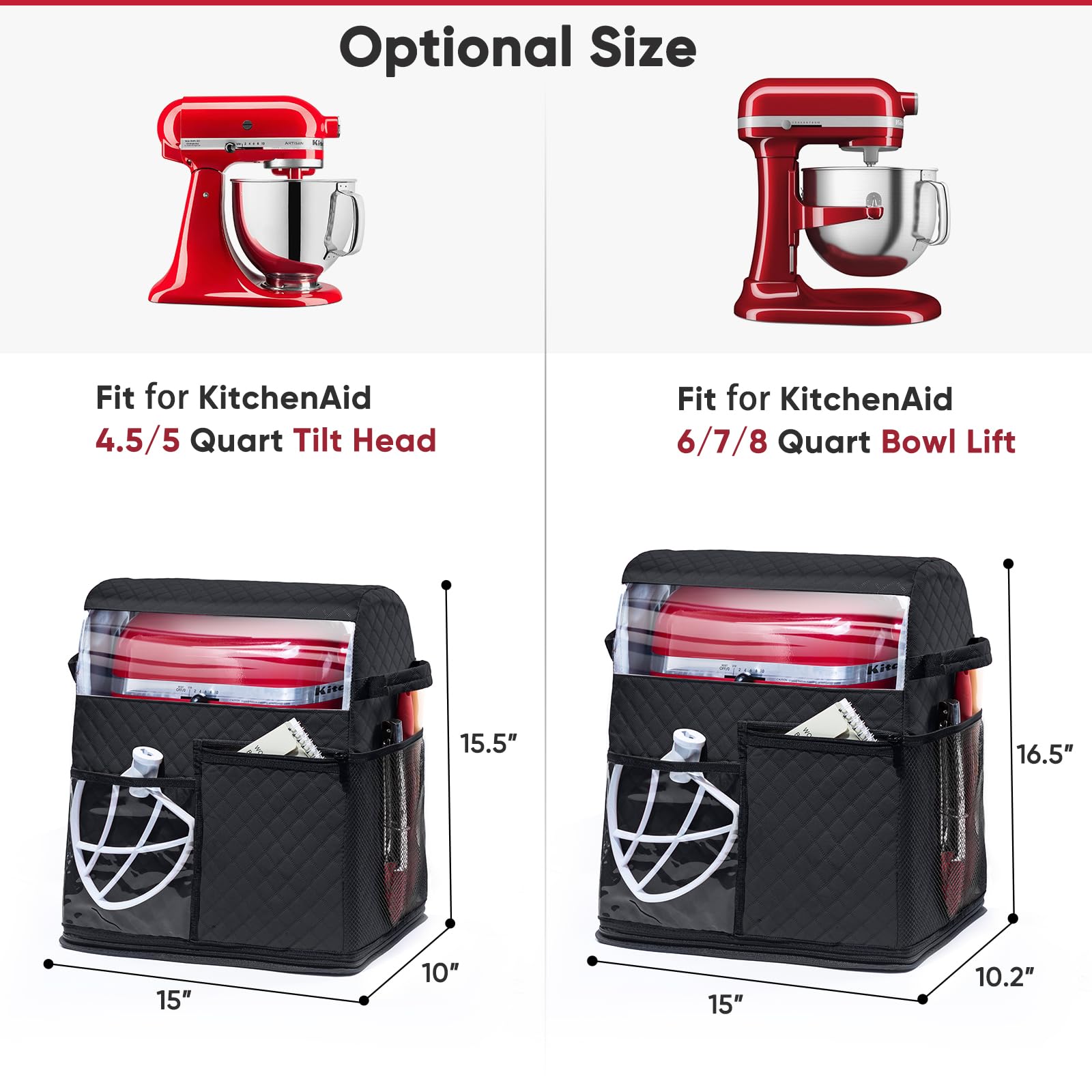 BAGSPRITE pockets store accessories and attachments, keeping tools organized and reachable.