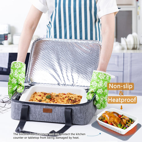 BAGSPRITE keeps hot meals hot and cold foods cool for hours.