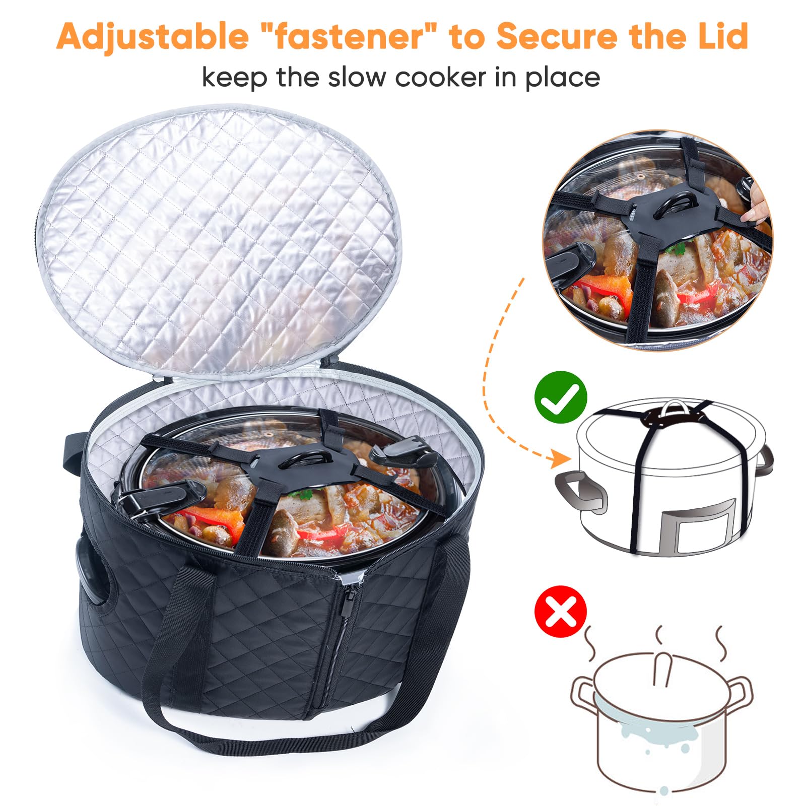 BAGSPRITE front opening design for easy loading and unloading
