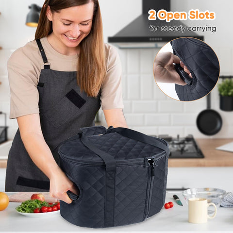 BAGSPRITE insulated nylon carrier keeps meals secure and warm