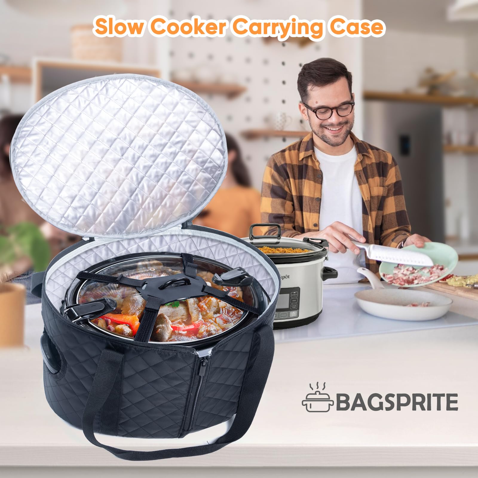 BAGSPRITE versatile carrier for potlucks, family gatherings, and office events