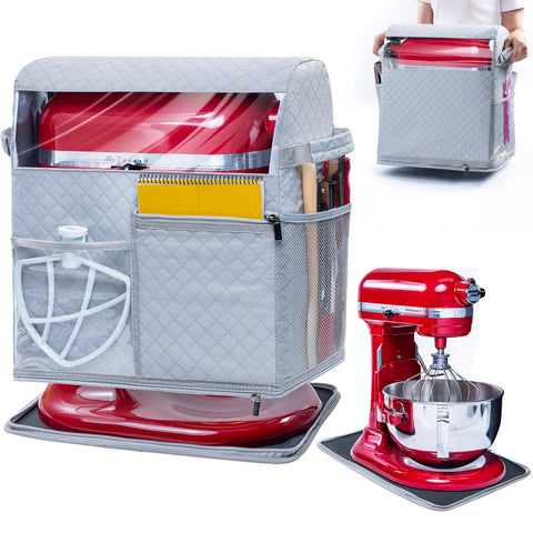 BAGSPRITE stand mixer cover front view with protective, stylish storage.