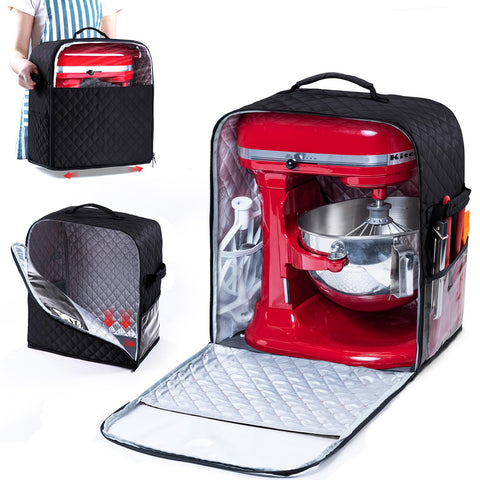 BAGSPRITE stand mixer cover with slider base eases moving a heavy mixer.