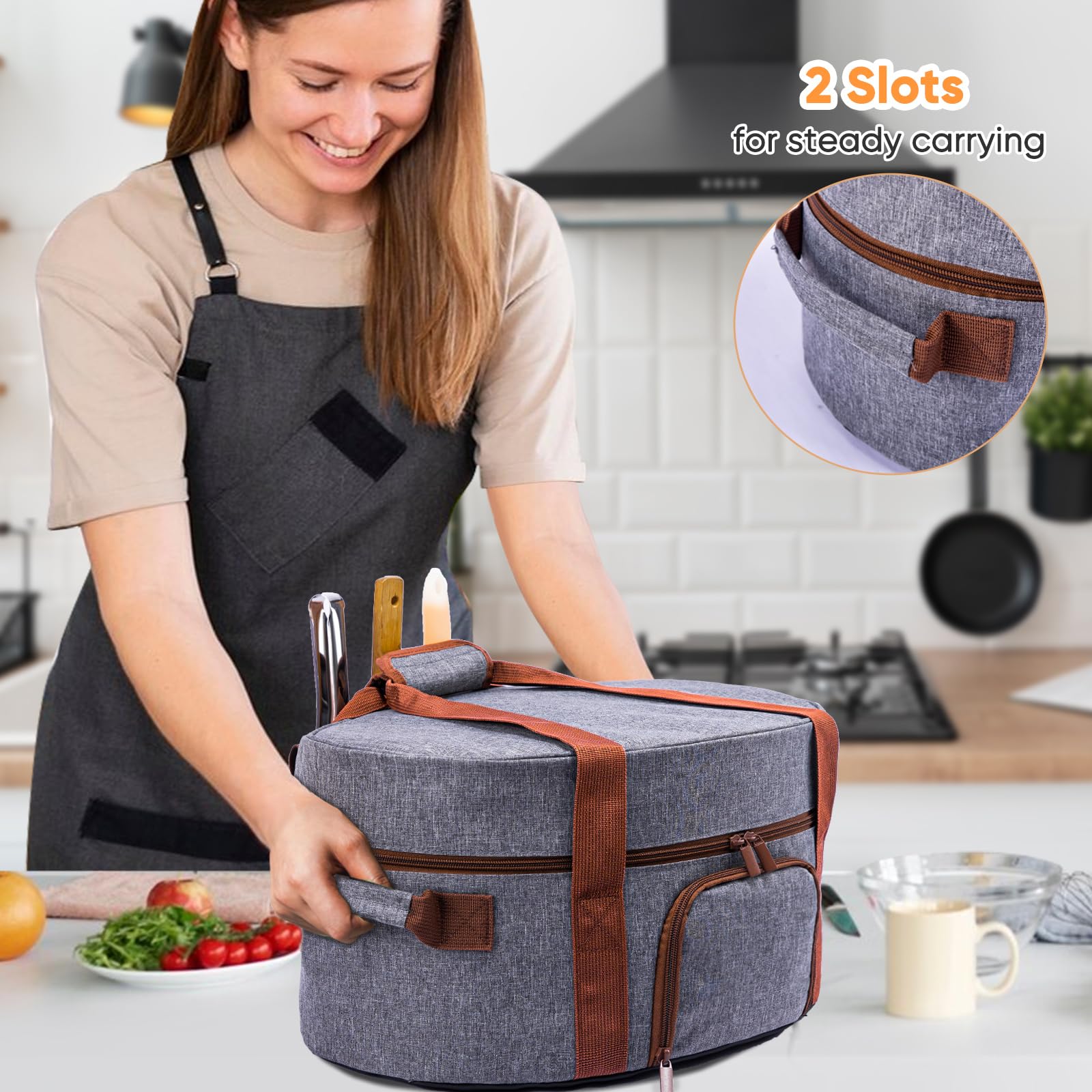 BAGSPRITE bag includes two handles for convenient carrying on the go