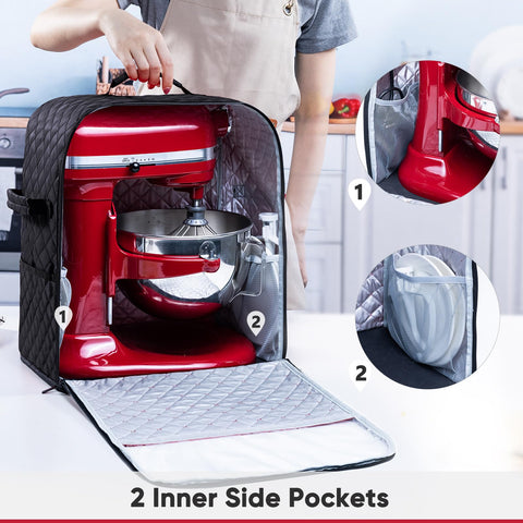 BAGSPRITE two-size compatibility for 4.5/5 quart and 6/7/8 quart mixers.