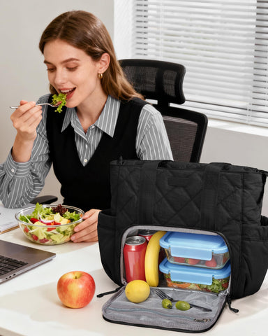 Bagstellar Puffer Lunch Tote versatile daily use for work, school, or travel.