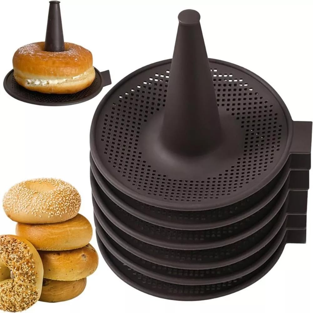 BAILEBEI donut mold set in coffee finish for donuts and bagels