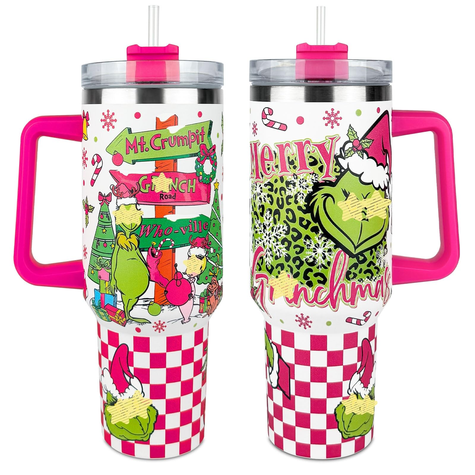 BAISHIDA 40oz tumbler with straw enables easy sipping on the go.