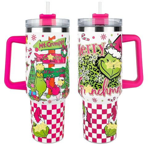 BAISHIDA 40oz tumbler with straw enables easy sipping on the go.