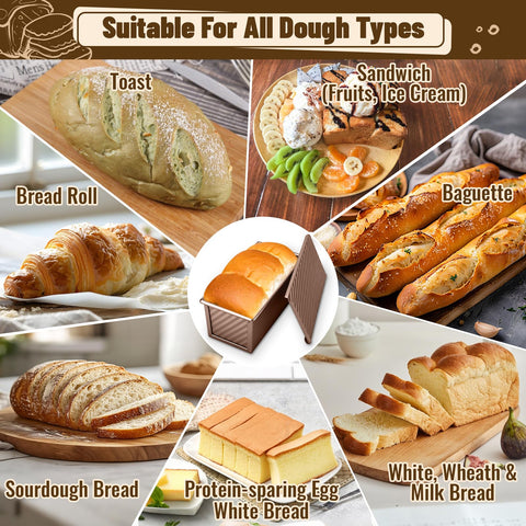 BAISHUN heavy-duty carbon steel pan resists warp for durable bread making.