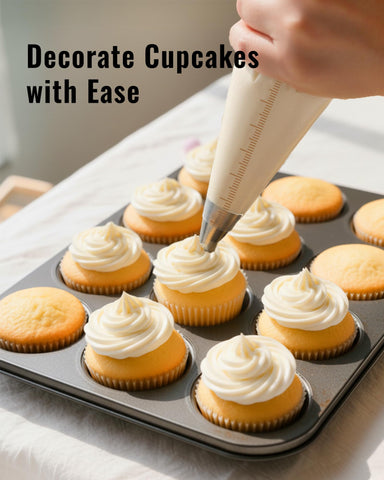 Bake Choice anti-slip frosting bags provide secure handling during decorating