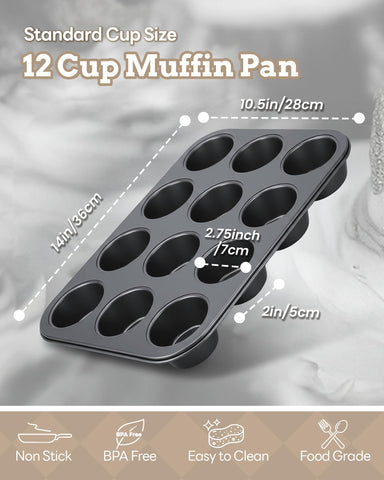 Dual Bake Choice pan bundle with liners ready to bake