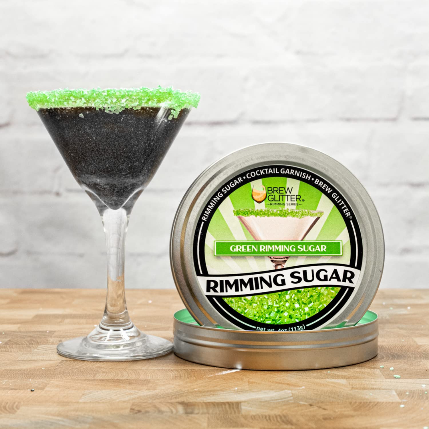 Bakell Brew Glitter rimming sugar ideal for mojitos and margaritas.