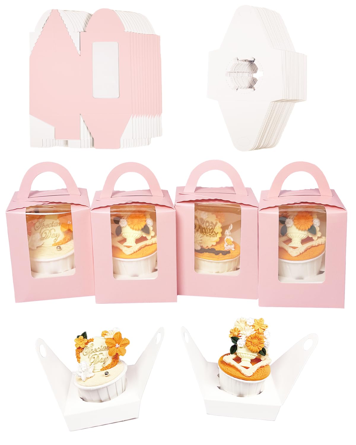 Bakepacker auto pop up cupcake box opens easily for fast packing