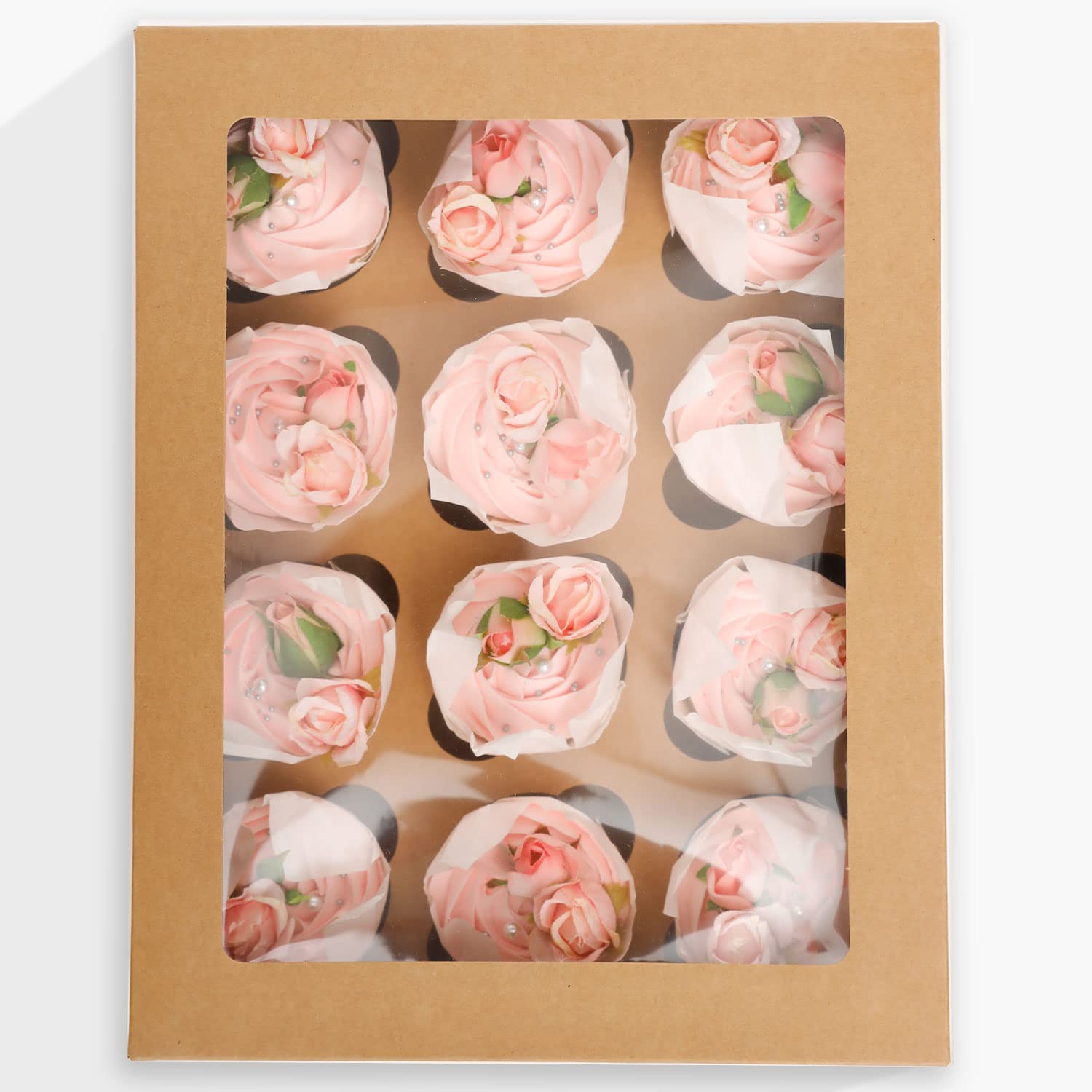 Bakepacker auto-pop up cupcake box enabling quick assembly and neat presentation