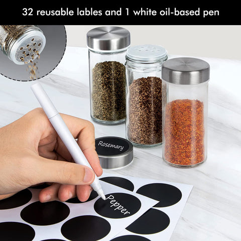Baker Boutique Spice Rack steel lip adds durability and smooth lid operation.