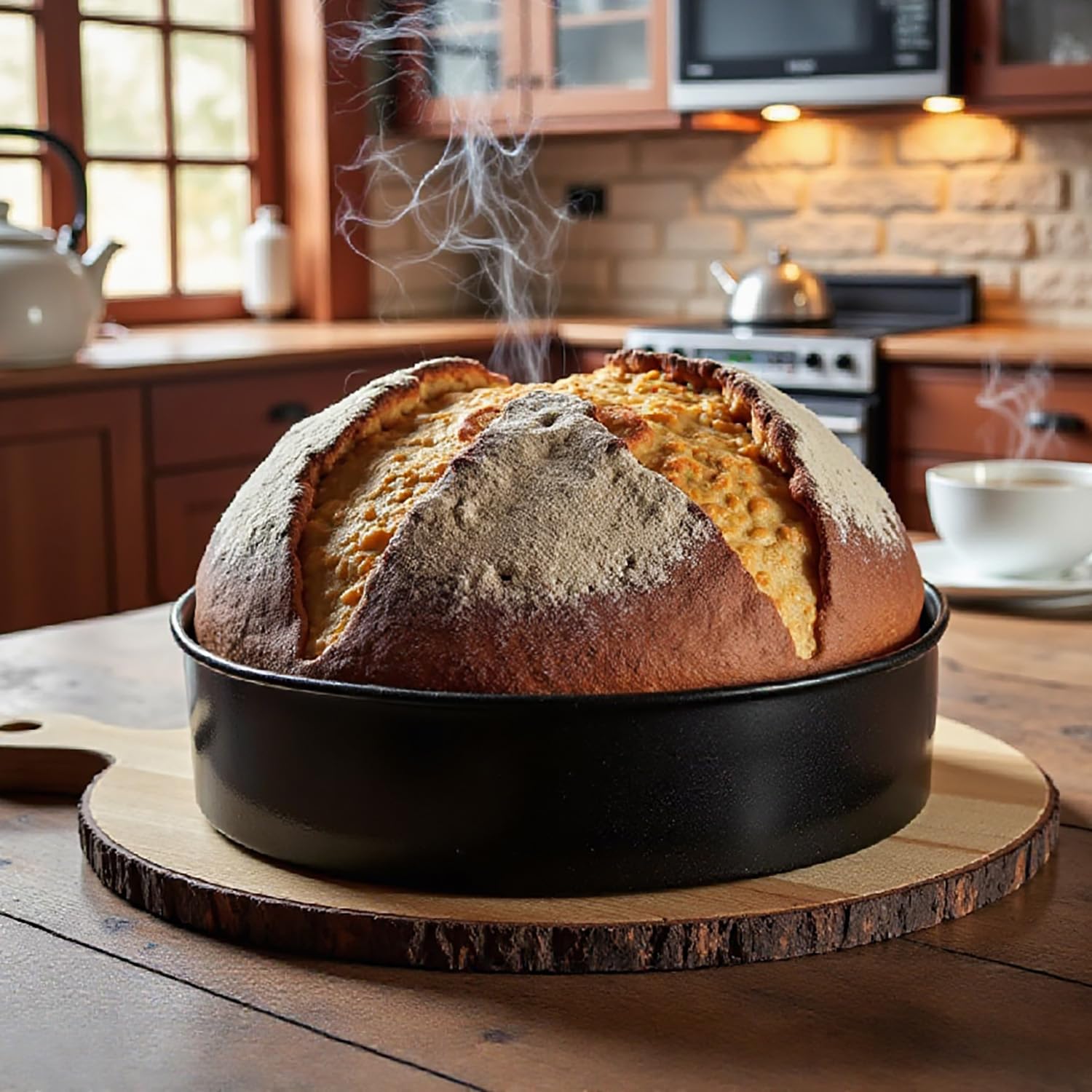 BakerChef easy-release bakeware helps quick cake removal.