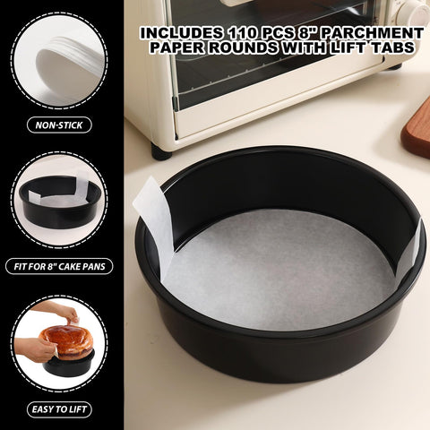 BakerChef pans with nonstick coating for smooth release.