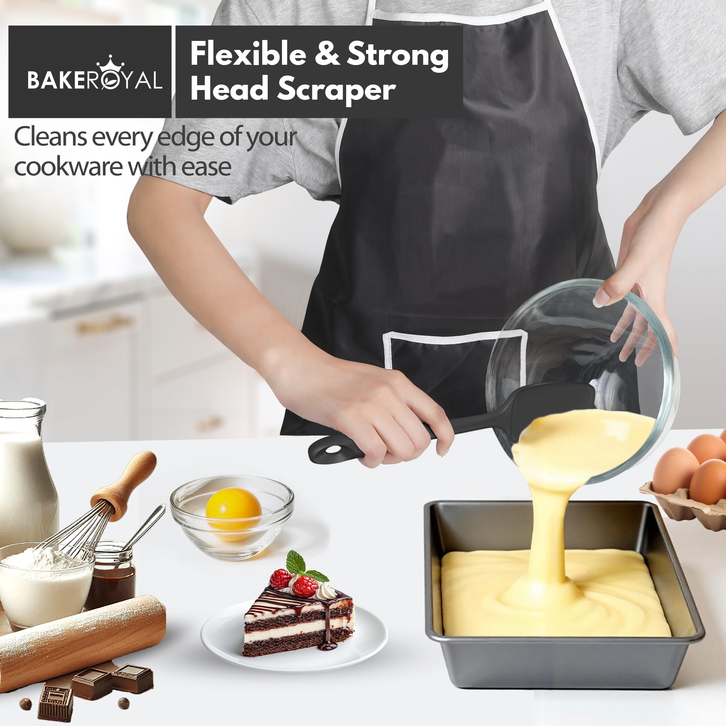 BakeRoyal head closeup highlights seamless design and heat resistance.