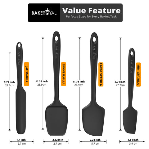 BakeRoyal spoonula versatile for mixing and folding batter.