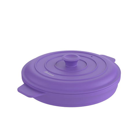 Bakerpan air fryer pot with lid for versatile steam cooking