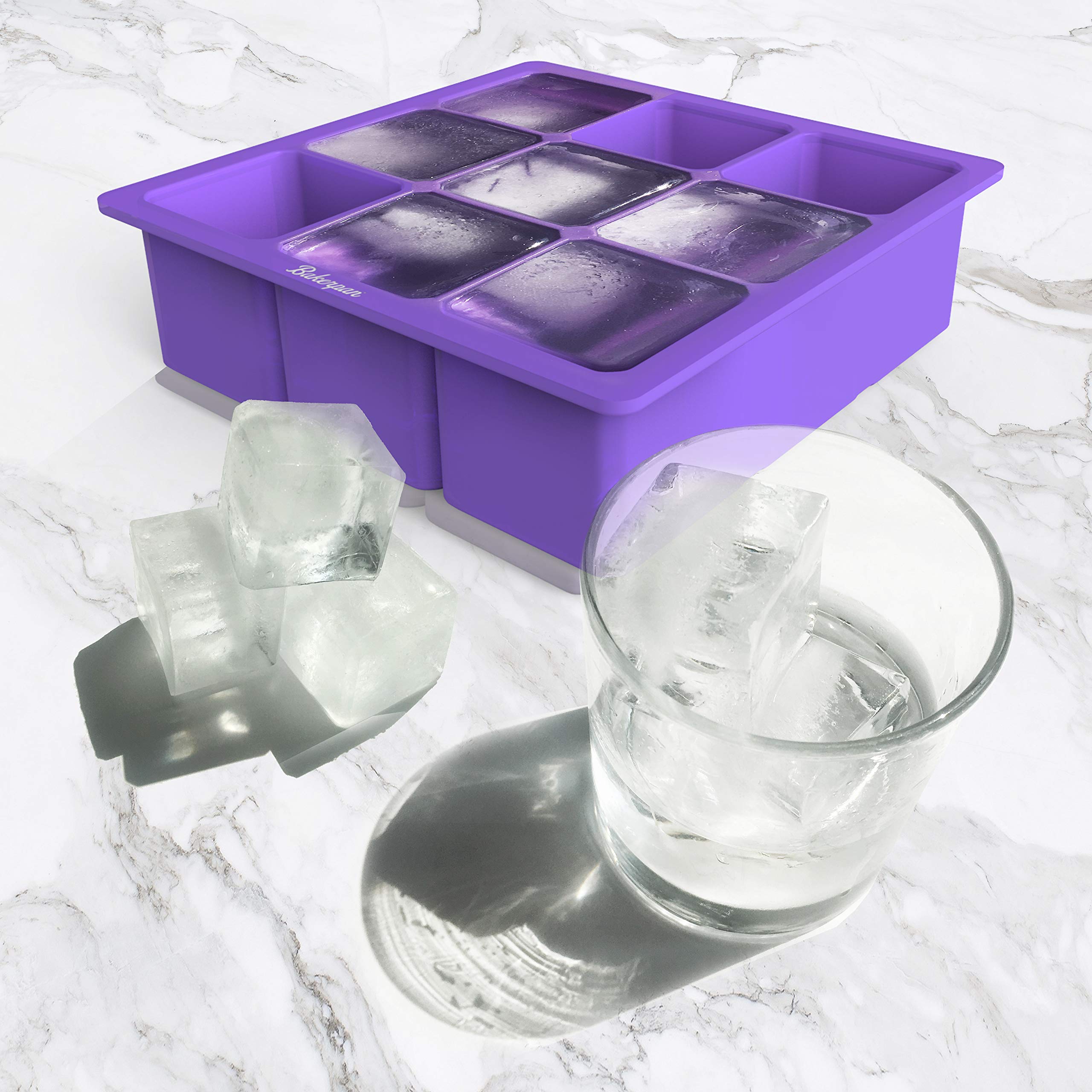 Bakerpan two-pack ice trays ideal for batch freezing